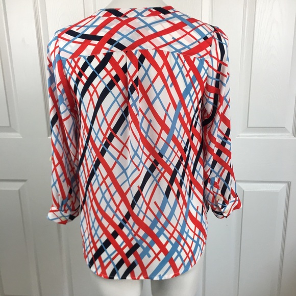 Halogen Long Sleeve Multicolor Women Top - Picture 4 of 9